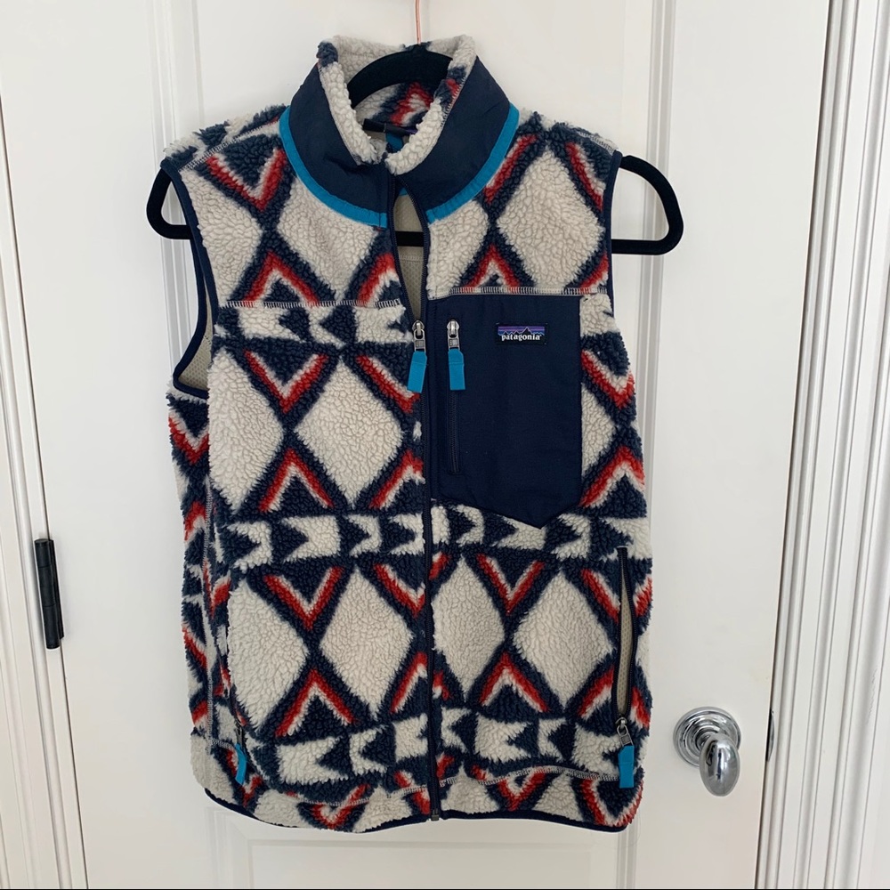 Patagonia Retro-X Aztec Fleece Vest Fern Dell